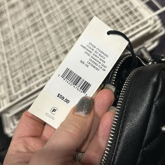 NWT Rebecca Minkoff Black stud top zip crossbody. - Picture 11 of 15